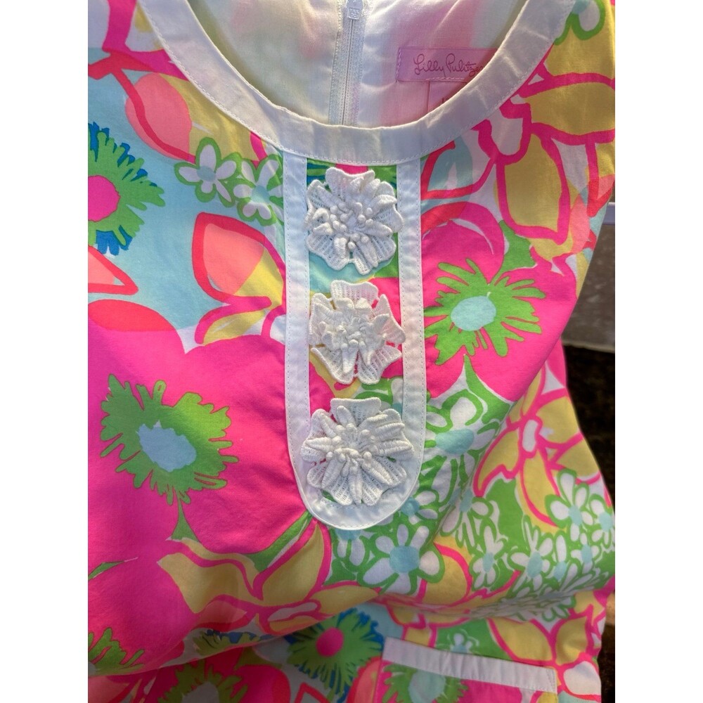 Lilly Pulitzer Girls Mini Claudine Dress Wildflower Multi Floral Size 12 Retired - Picture 3 of 8